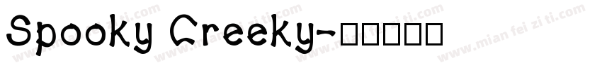 Spooky Creeky字体转换